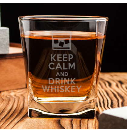Стакан для виски "Keep calm and drink whiskey", фото 2, цена 240 грн